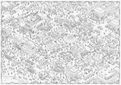 plateau jeu micro macro funfair puzzle